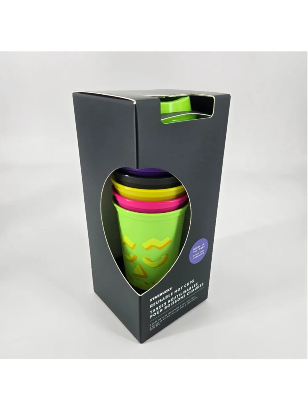 Starbucks Halloween 2024 Glow In The Dark Hot Cups Set NIB 16oz Fall Collection
